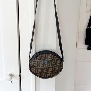 Authentic Vintage Fendi Zucca Crossbody Bag